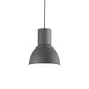 Pendant luminaire BREEZE SMALL, Ø 23.5cm, E27, adjustable height, anthracite / white enamelled