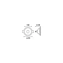 Ideal Lux Luminaria empotrable SAMBA ROUND rígido, pintado GU10 IP20, blanco, pintado regulable