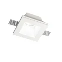Luminaria empotrable SAMBA SQUARE rígido, pintado GU10 IP20, blanco, pintado regulable