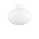 Outdoor ceiling luminaire CLIO, IP44, E27, without cover, aluminium, white