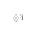 Ideal Lux Luminaria empotrable SAMBA ROUND rígido, pintado GU10 IP20, blanco, pintado regulable