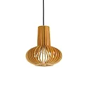 Luminaria colgante CITRUS-2 inclinable E27 IP20, madera, negro