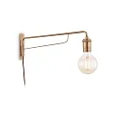 Luminaria de pared TRIUMPH AP1 de 1 llama E27 IP20, latón antiguo