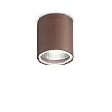 Luminaria de techo para exteriores GUN PL1 cilíndrico, versión de montaje en superficie GU10 IP44, marrón café regulable