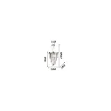 Luminaria colgante CARLTON de 12 llamas E14 IP20