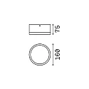 Ideal Lux Luminaria de techo para exteriores URANO BIG GX53 IP44, satinado, blanco mate
