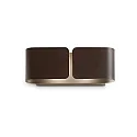 Luminaria de pedestal CLIP MINI G9 IP20, acero corten (autopatinable)