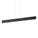 Luminaria colgante DESK de 1 llama, ajustable IP20, negro mate, con recubrimiento de polvo 