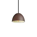 Luminaria colgante FOLK Ø 18CM de 1 llama E27 IP20, mate, marrón café regulable