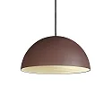Luminaria colgante FOLK Ø 40CM de 1 llama E27 IP20, mate, marrón café regulable