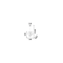 Ideal Lux Luminaria colgante OPERA de 4 llamas, ajustable E27 IP20, blanco