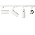 Ideal Lux LED 3-phase track spot SMILE  CRi >80, UGR <19, 30W_CRi >80, 3000K 36°, white