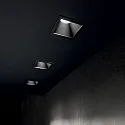 Ideal Lux Luminaria empotrable para techos GAME TRIM SQUARE 84MM angular, rígido, UGR < 19, on/off IP40/IP20, negro 