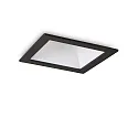 Luminaria empotrable para techos GAME TRIM SQUARE 84MM angular, rígido, UGR < 19, on/off IP40/IP20, negro, blanco 