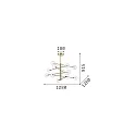 Ideal Lux Luminaria colgante EQUINOXE de 12 llamas G4 IP20, latón antiguo