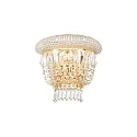 Luminaria de pared DUBAI de 2 llamas E14 IP20, latón