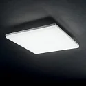 Ideal Lux Luminaria de pared para exteriores MIB SQUARE IP65, ópalo, blanco, con recubrimiento de polvo