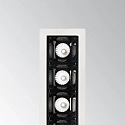 Ideal Lux Downlight empotrable LIKA FI TRIM D14 de 5 llamas, on/off, con bandas de borde, UGR < 16 IP20, blanco mate 