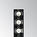 Ideal Lux Downlight empotrable LIKA FI TRIMLESS D14 de 5 llamas, descarga, on/off, UGR < 16 IP20, brillante, negro 