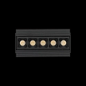 Ideal Lux Downlight empotrable LIKA FI TRIMLESS D14 de 5 llamas, descarga, on/off, UGR < 16 IP20, brillante, negro 