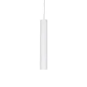 LED pendant luminaire TUBE, Ø 4cm / H 25cm, 9W 3000K 850lm, white