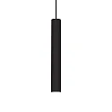 LED pendant luminaire TUBE, Ø 6cm / H 40cm, 9W 3000K 850lm, black