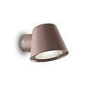 Luminaria de pared para exteriores GAS AP1 GU10 IP43, marrón café