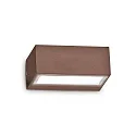 Luminaria de pared para exteriores TWIN BIG G9 IP44, marrón café