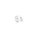 Ideal Lux Luminaria de techo ARIZONA de 3 llamas GX53 IP20, blanco, latón satinado