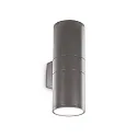 Luminaria de pared para exteriores GUN BIG Arriba-Abajo, de 2 llamas E27 IP54, antracita 