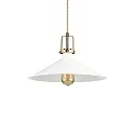 Luminaria colgante ERIS-4 E27 IP20, dorado mate, blanco