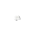 Luminaria de pared TICK inclinable IP20, hoja de plata