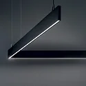 Ideal Lux LED pendant luminaire LINUS, 68W 3000K 3850lm 2x104°, 1-10V dimmable, black