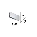 Ideal Lux Conector longitudinal LINUS mecánico, metal