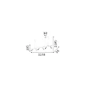 Ideal Lux Foco DYNAMITE SP6 giratorio, giratorio GU10 IP20, negro, latón satinado