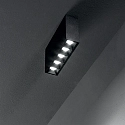 Ideal Lux Downlight de superficie LIKA PL SURFACE D13 de 5 llamas, on/off, UGR < 16 IP20, negro mate 