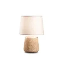 Table luminaire KALÌ-2, round, E14, cable with switch, ceramics, terracotta / rosé