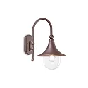 Luminaria de pared para exteriores CIMA E27 IP43, marrón café