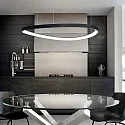 Luminaria colgante GEMINI 810 redondo, ajustable IP20, blanco