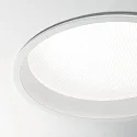 Ideal Lux Recessed LED luminaire DEEP, IP20, Ø 21cm, aluminium white / diffus, 30W 4000K 3200lm 77°