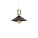 Luminaria colgante ERIS-3 E27 IP20, dorado mate, negro