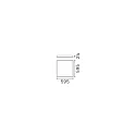 LED PANEL CRi> 80, IP20, 59.5 x 59.5cm, 38.5W 4000K 3950lm 81°, optional dimmability
