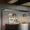 Pendant luminaire NEMO RAME SP1 D40, E27, Ø 40cm, copper