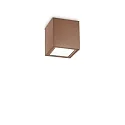 outdoor ceiling luminaire TECHO PL1 D09 SQUARE square GU10 IP54, coffee brown