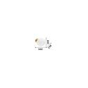 Ideal Lux Luminaria de pared ECLISSI 30 IP20, dorado