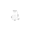 Ideal Lux Luminaria colgante FRAME ajustable IP20, blanco