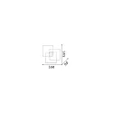 Ideal Lux Luminaria de techo FRAME IP20, negro