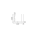 Ideal Lux Luminaria colgante OFFICE ajustable IP20, blanco
