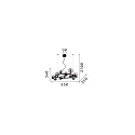 Pendant luminaire PERLAGE, ROUND, Ø 85cm, 14-flame, incl. 14x LED G9 3W 3000K