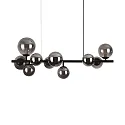 pendant luminaire PERLAGE 10 flames G9 IP20, black 